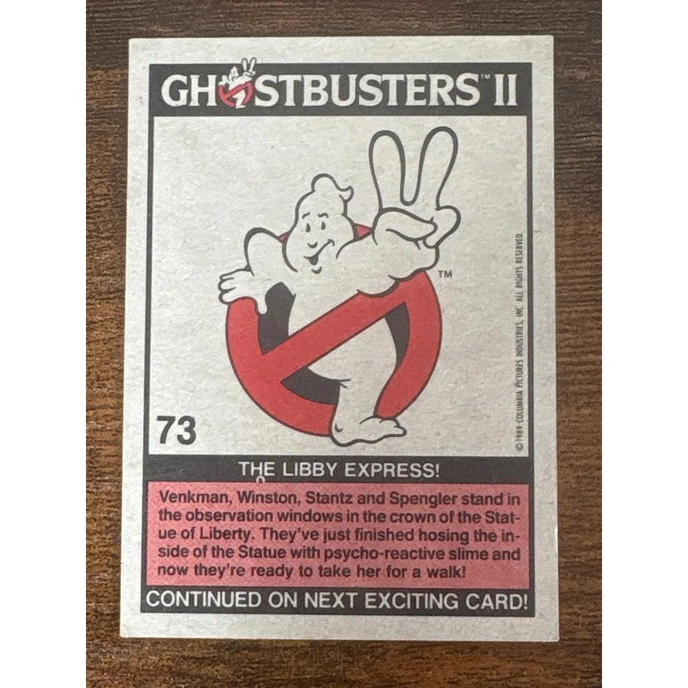 1989 Topps Ghostbusters II Trading Card Lot 21 Vintage Movie Scene Cards Slimer - Picture 5 of 6